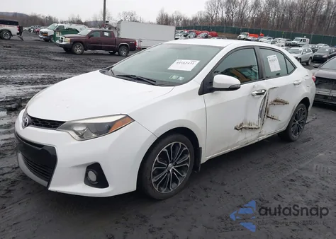 2014 Toyota Corolla S Plus z USA, uszkodzony, nr VIN 2T1BURHE4EC065626
